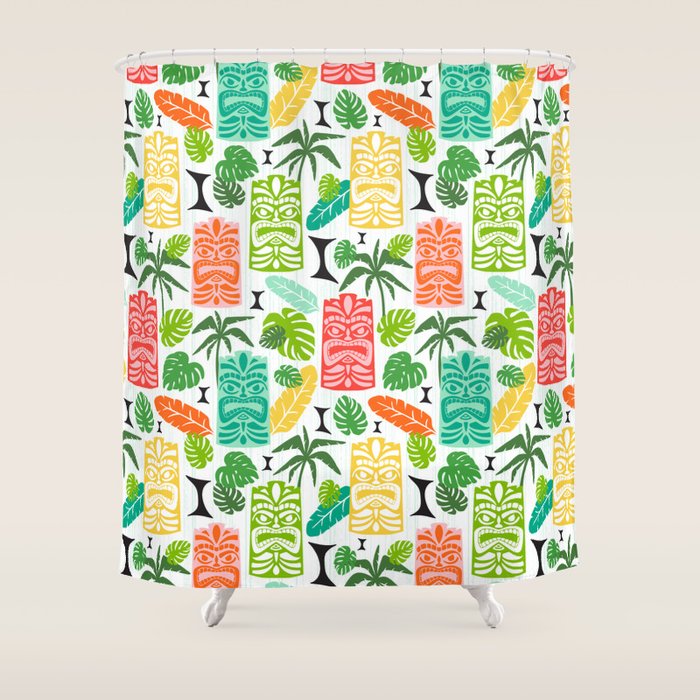 Tiki Time Multi Shower Curtain Gallery Image 1
