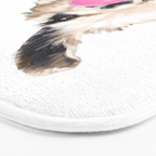 Bubble Gum Sneaky Llama Bath Mat Gallery Image 3