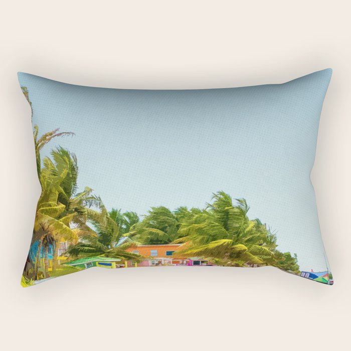 Visit Belize  Rectangular Pillow Gallery Image 1