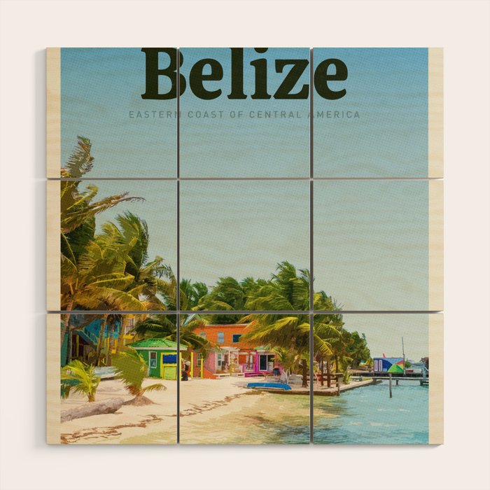 Visit Belize  Wood Wall Art Gallery Image 1