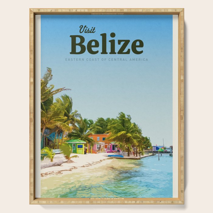 Visit Belize  Serving Tray Gallery Image 1
