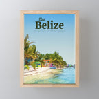 Visit Belize  Mini Art Print Gallery Image 1