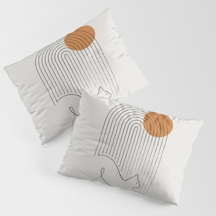 Cat Landscape 152 Pillow Sham Gallery Image 1