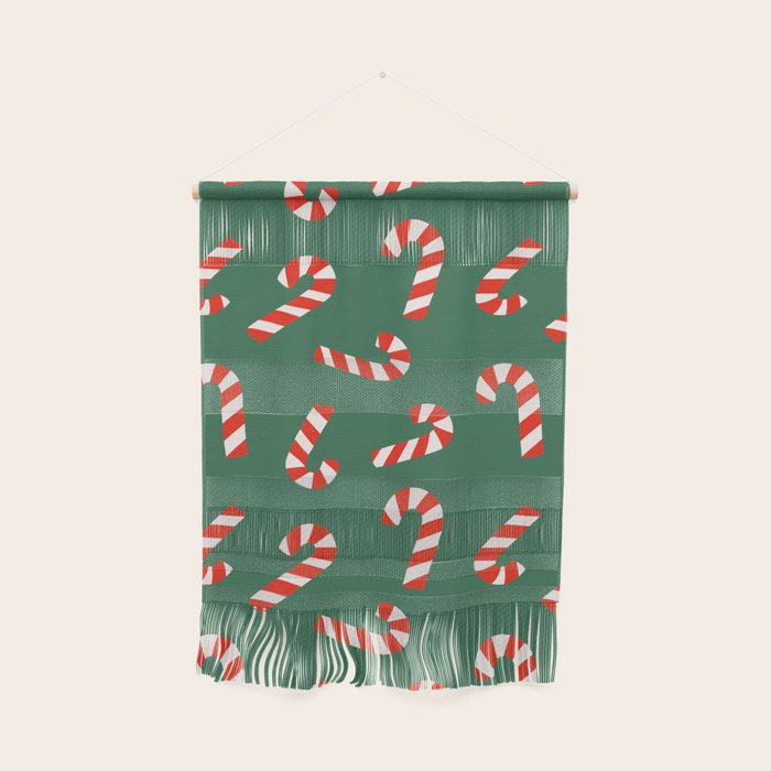 Candy Canes - Green Wall Hanging Gallery Image 1