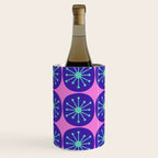Mid Century Modern Atomic Dots Retro Pattern Purple Pink Wine Chiller Gallery Image 1