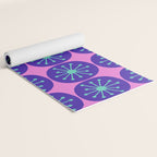 Mid Century Modern Atomic Dots Retro Pattern Purple Pink Yoga Mat Gallery Image 2