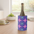 Mid Century Modern Atomic Dots Retro Pattern Purple Pink Wine Chiller Gallery Image 4