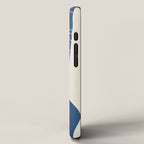 Lady Portrait Minimal Line Art 3 Blue iPhone Case Gallery Image 2