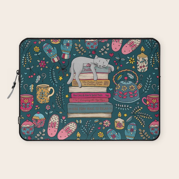 How to Hygge Like a Cat Laptop Sleeve Gallery Image 1