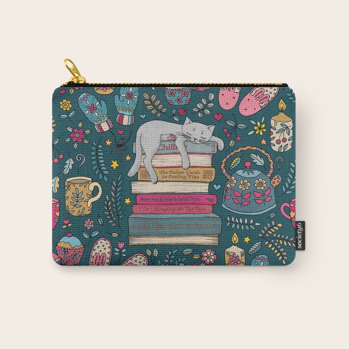 How to Hygge Like a Cat Carry All Pouch Gallery Image 1