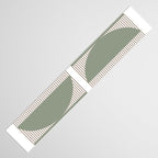 Lines and Shapes in Moss and Lilac Table Runner Gallery Image 3