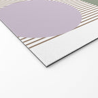 Lines and Shapes in Moss and Lilac Welcome Mat Gallery Image 2