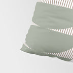 Lines and Shapes in Moss and Lilac Pillow Sham Gallery Image 4
