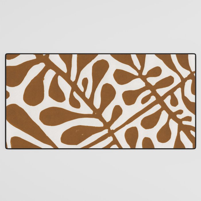 Linocut Plant #2 Desk Mat Gallery Image 3