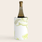 Large white flowers on white background Wine Chiller Gallery Image 2