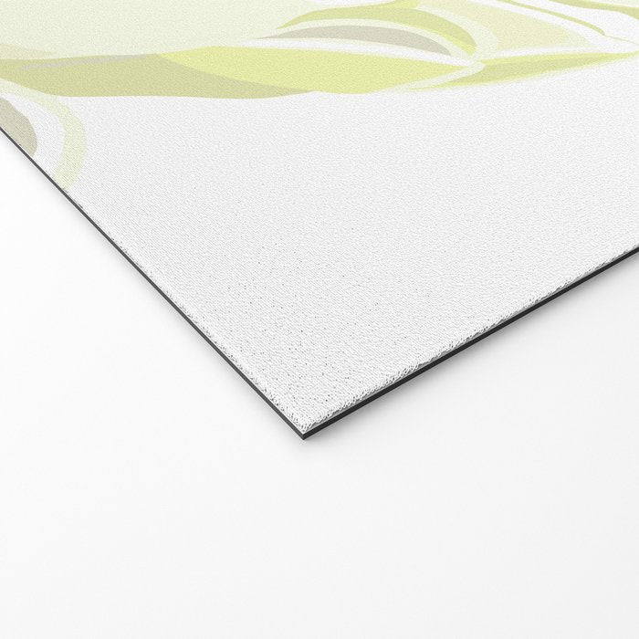 Large white flowers on white background Welcome Mat Gallery Image 2