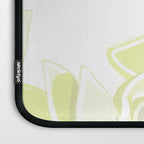 Large white flowers on white background Laptop Sleeve Gallery Image 3