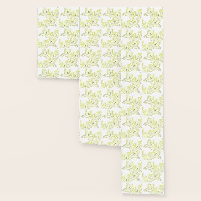 Large white flowers on white background Wallpaper Gallery Image 3