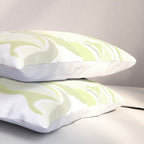 Large white flowers on white background Pillow Sham Gallery Image 3