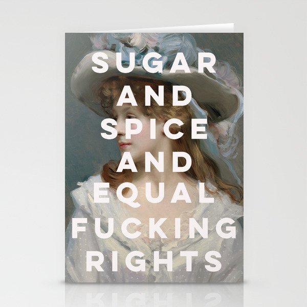 Sugar and Spice and Equal Fucking Rights - Feminist Stationery Card Gallery Image 2