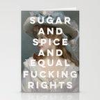 Sugar and Spice and Equal Fucking Rights - Feminist Stationery Card Gallery Image 2