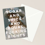 Sugar and Spice and Equal Fucking Rights - Feminist Stationery Card Gallery Image 2