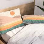 Retro Landscape 06B Pillow Sham Gallery Image 2