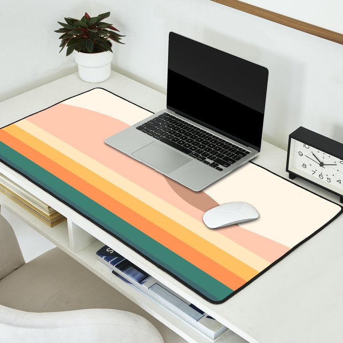 Retro Landscape 06B Desk Mat Gallery Image 2