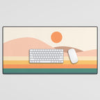 Retro Landscape 06B Desk Mat Gallery Image 1