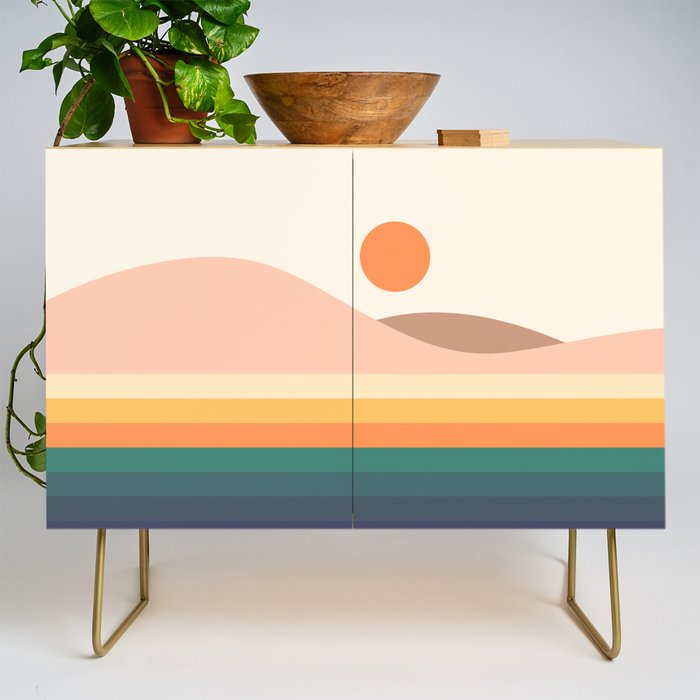 Retro Landscape 06B Credenza Gallery Image 1