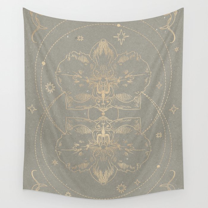 The mystical orchid 02 Wall Tapestry Gallery Image 1