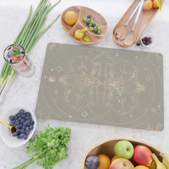 The mystical orchid 02 Cutting Board Gallery Image 2