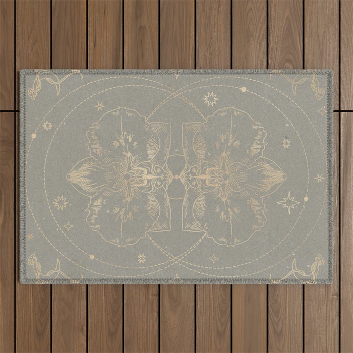 The mystical orchid 02 Outdoor Rug Gallery Image 1