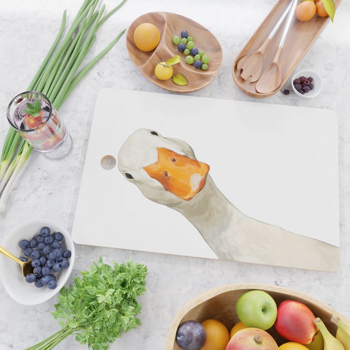 Sneaky White Duck Cutting Board Gallery Image 2