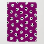 Spooky Skulls - Purple Poster Gallery Image 4
