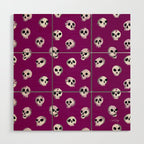 Spooky Skulls - Purple Wood Wall Art Gallery Image 1