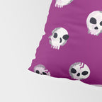 Spooky Skulls - Purple Pillow Sham Gallery Image 4