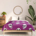 Spooky Skulls - Purple Comforter Gallery Image 3