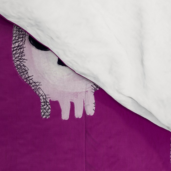 Spooky Skulls - Purple Comforter Gallery Image 4