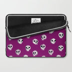 Spooky Skulls - Purple Laptop Sleeve Gallery Image 2