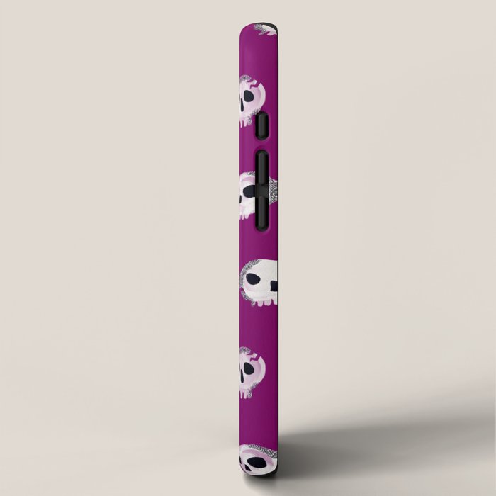 Spooky Skulls - Purple iPhone Case Gallery Image 2