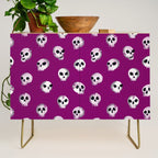 Spooky Skulls - Purple Credenza Gallery Image 1