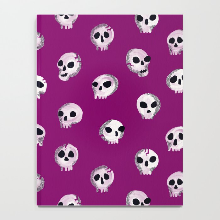 Spooky Skulls - Purple Notebook Gallery Image 4