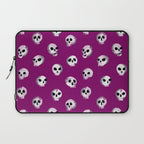 Spooky Skulls - Purple Laptop Sleeve Gallery Image 1