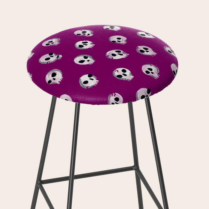Spooky Skulls - Purple Stool Gallery Image 2