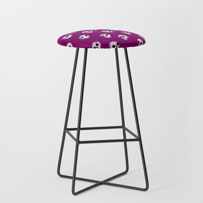 Spooky Skulls - Purple Stool Gallery Image 1