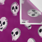 Spooky Skulls - Purple Wall Tapestry Gallery Image 3
