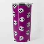Spooky Skulls - Purple Travel Mug Gallery Image 1