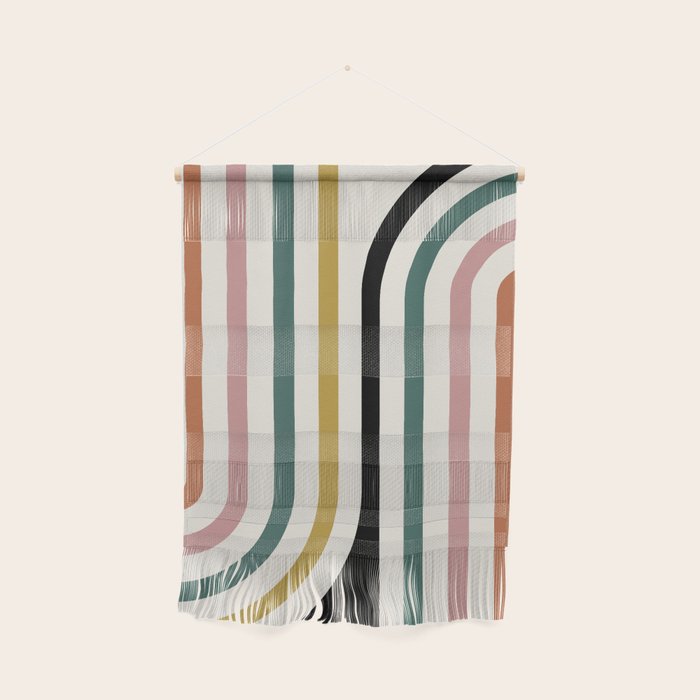 Bold Curvature Stripes IX Wall Hanging Gallery Image 1