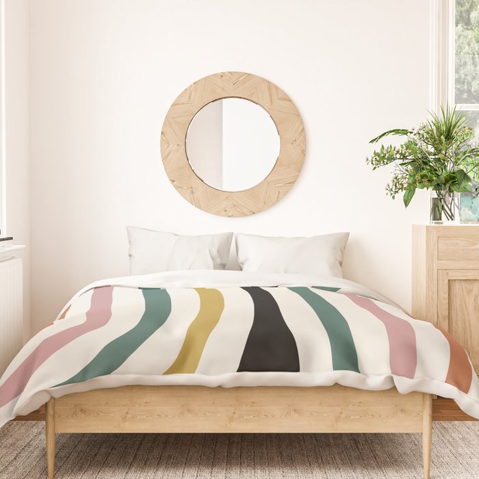 Bold Curvature Stripes IX Duvet Cover Gallery Image 3